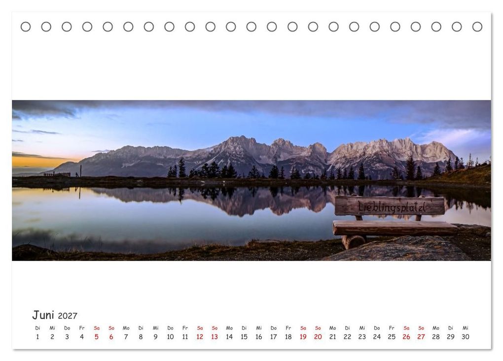 Weitere Ansicht: Wilder Kaiser Panorama 2027 (Tischkalender 2027 DIN A5 quer), CALVENDO Monatskalender | Marco Martycz, Calvendo