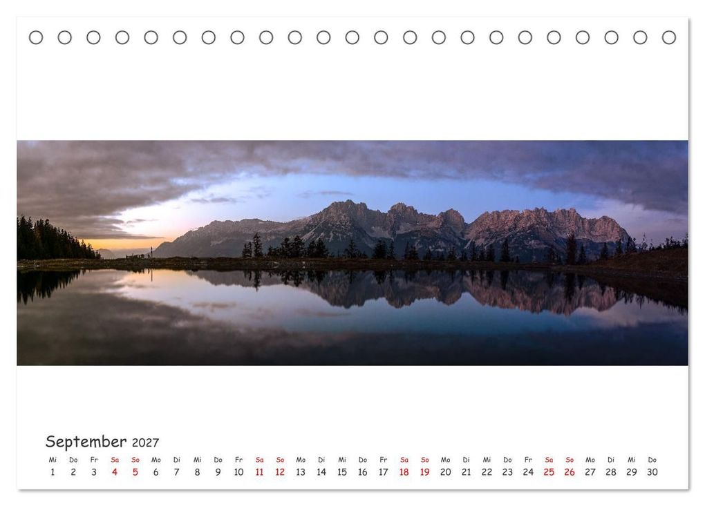 Weitere Ansicht: Wilder Kaiser Panorama 2027 (Tischkalender 2027 DIN A5 quer), CALVENDO Monatskalender | Marco Martycz, Calvendo