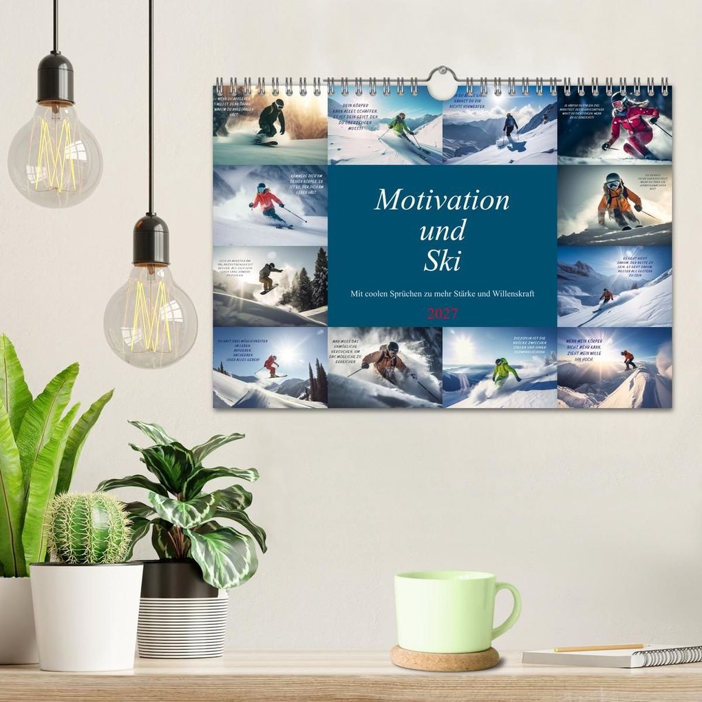 Weitere Ansicht: Motivation und Ski (Wandkalender 2027 DIN A4 quer), CALVENDO Monatskalender | Dirk Meutzner, Calvendo