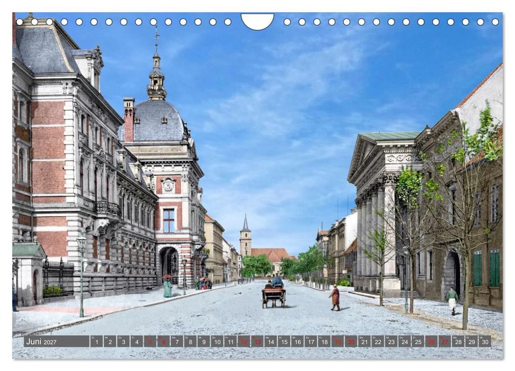 Weitere Ansicht: Sachsen-Anhalt - Orte zur Kaiserzeit in Farbe - Fotos restauriert und koloriert (Wandkalender 2027 DIN A4 quer), CALVENDO Monatskalender | André Tetsch, Calvendo