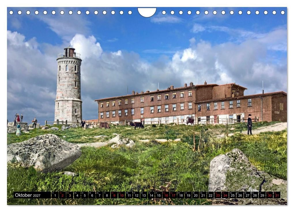 Weitere Ansicht: Sachsen-Anhalt - Orte zur Kaiserzeit in Farbe - Fotos restauriert und koloriert (Wandkalender 2027 DIN A4 quer), CALVENDO Monatskalender | André Tetsch, Calvendo