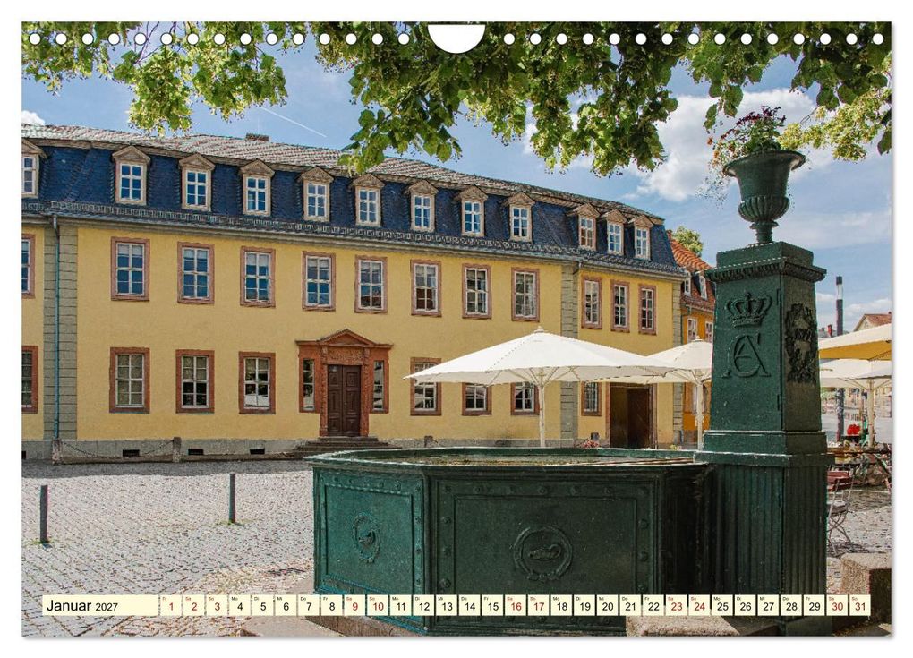 Weitere Ansicht: Weimar - Kulturstadt im Herzen Europas (Wandkalender 2027 DIN A4 quer), CALVENDO Monatskalender | Ulrich Männel, Calvendo