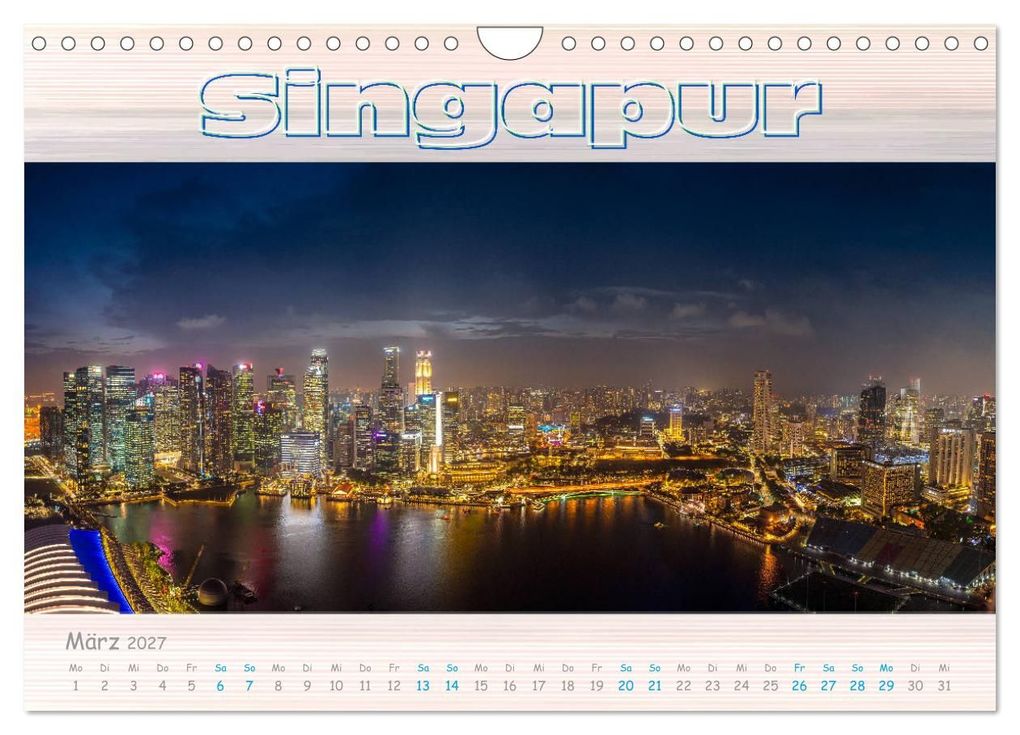 Weitere Ansicht: Singapur als Panorama (Wandkalender 2027 DIN A4 quer), CALVENDO Monatskalender | Dieter Gödecke, Calvendo