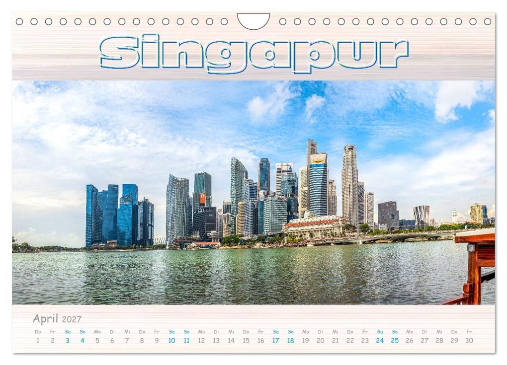 Weitere Ansicht: Singapur als Panorama (Wandkalender 2027 DIN A4 quer), CALVENDO Monatskalender | Dieter Gödecke, Calvendo