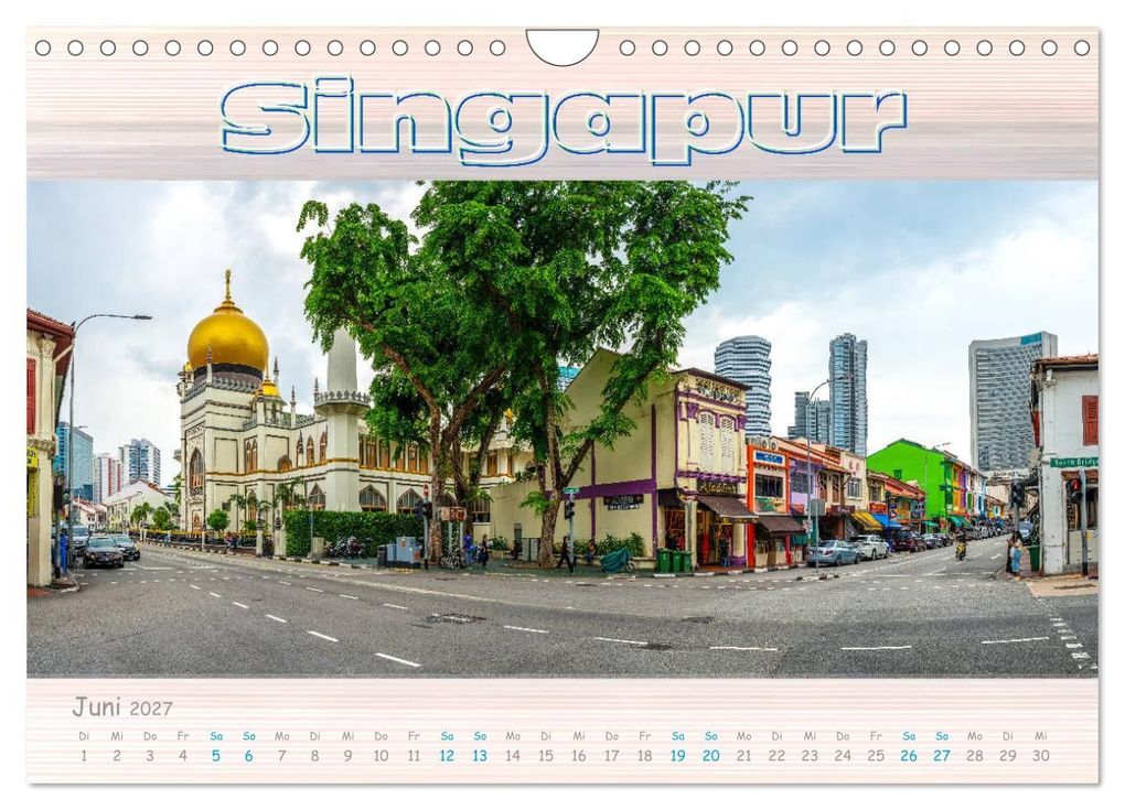 Weitere Ansicht: Singapur als Panorama (Wandkalender 2027 DIN A4 quer), CALVENDO Monatskalender | Dieter Gödecke, Calvendo