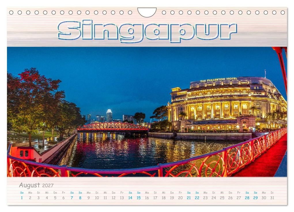 Weitere Ansicht: Singapur als Panorama (Wandkalender 2027 DIN A4 quer), CALVENDO Monatskalender | Dieter Gödecke, Calvendo