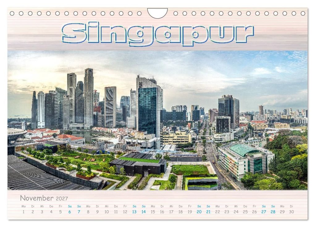 Weitere Ansicht: Singapur als Panorama (Wandkalender 2027 DIN A4 quer), CALVENDO Monatskalender | Dieter Gödecke, Calvendo