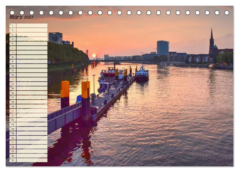 Weitere Ansicht: Der kleine Bremen Kalender (Tischkalender 2027 DIN A5 quer), CALVENDO Monatskalender | Jens Siebert, Calvendo