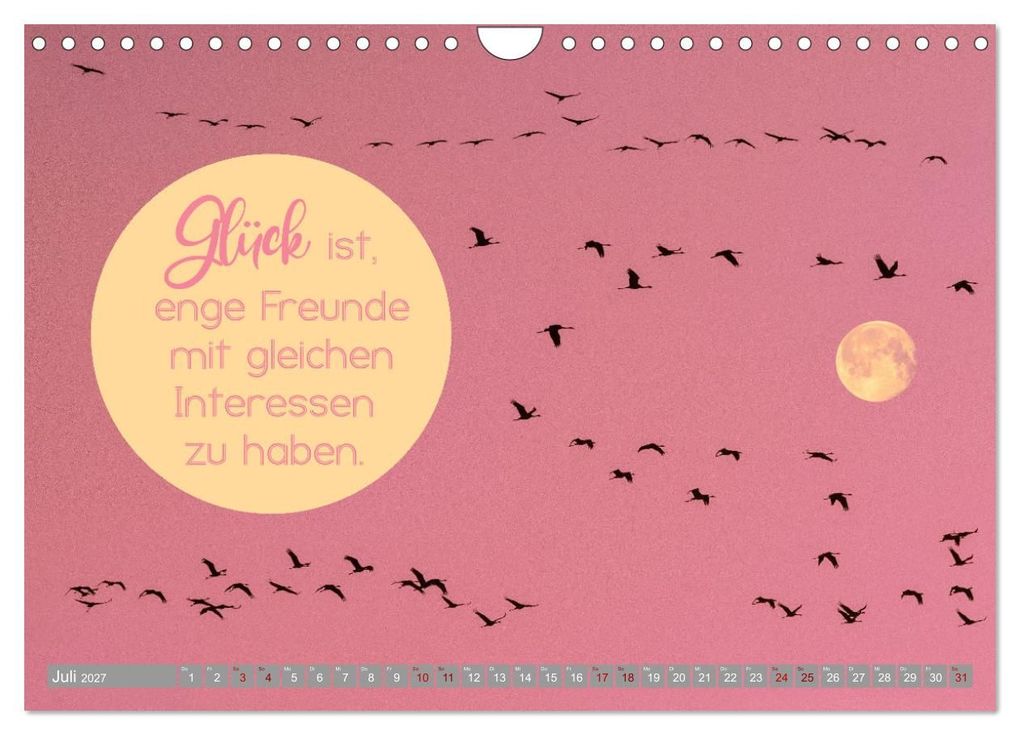 Weitere Ansicht: ACHTSAMKEIT - Wege des Glücks (Wandkalender 2027 DIN A4 quer), CALVENDO Monatskalender | Globe VISUAL, Calvendo