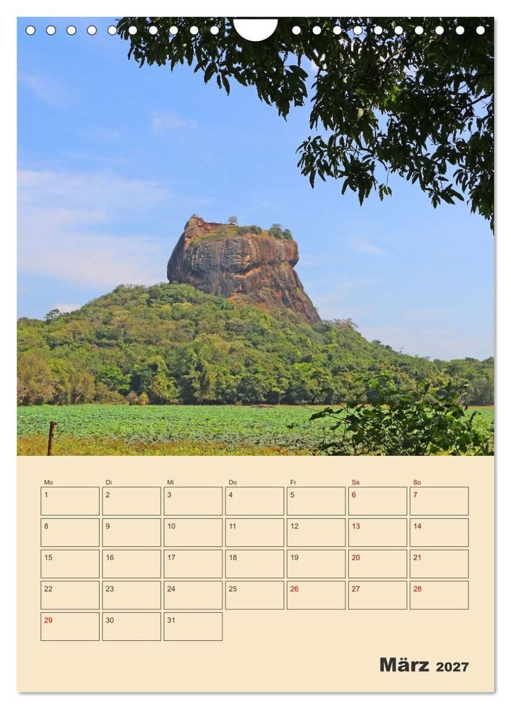Weitere Ansicht: Sri Lanka - Terminplaner (Wandkalender 2027 DIN A4 hoch), CALVENDO Monatskalender | Denise Graupner, Calvendo