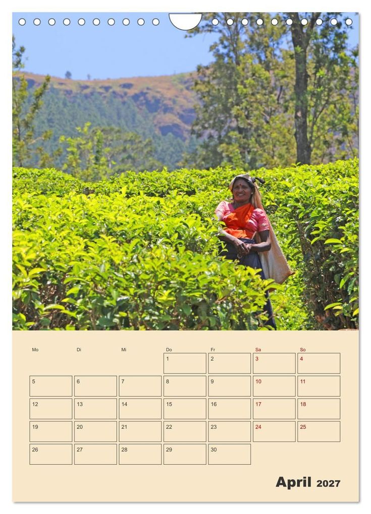 Weitere Ansicht: Sri Lanka - Terminplaner (Wandkalender 2027 DIN A4 hoch), CALVENDO Monatskalender | Denise Graupner, Calvendo