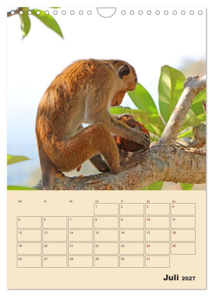 Weitere Ansicht: Sri Lanka - Terminplaner (Wandkalender 2027 DIN A4 hoch), CALVENDO Monatskalender | Denise Graupner, Calvendo