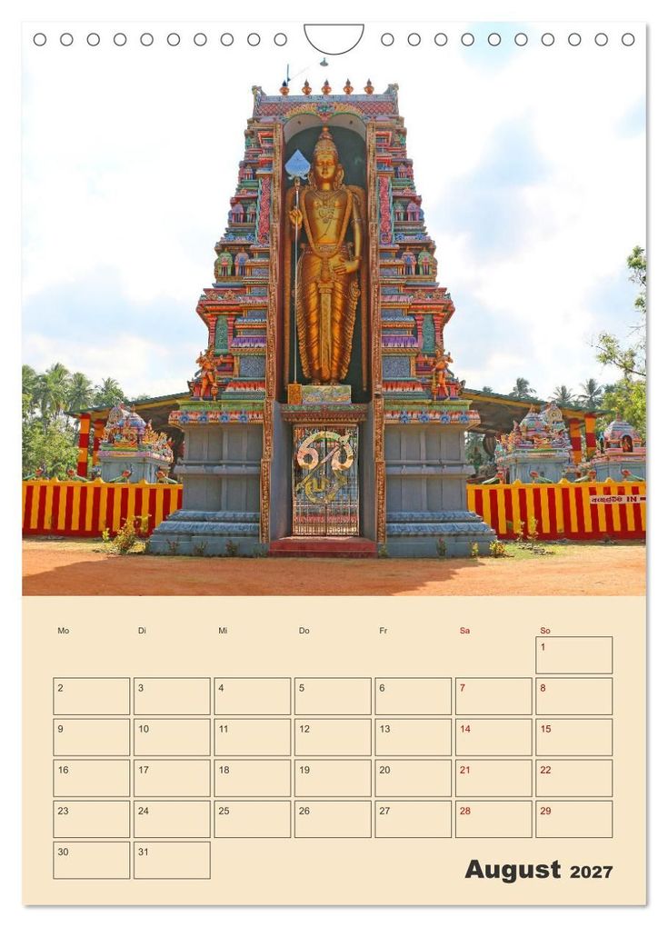 Weitere Ansicht: Sri Lanka - Terminplaner (Wandkalender 2027 DIN A4 hoch), CALVENDO Monatskalender | Denise Graupner, Calvendo