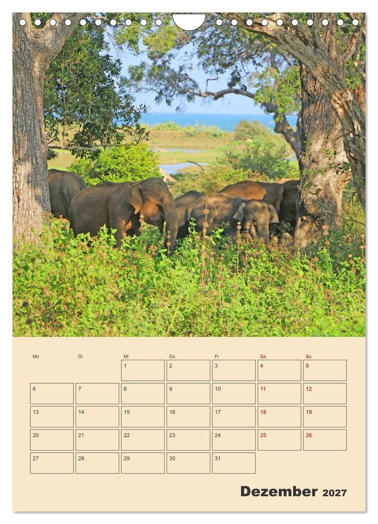 Weitere Ansicht: Sri Lanka - Terminplaner (Wandkalender 2027 DIN A4 hoch), CALVENDO Monatskalender | Denise Graupner, Calvendo