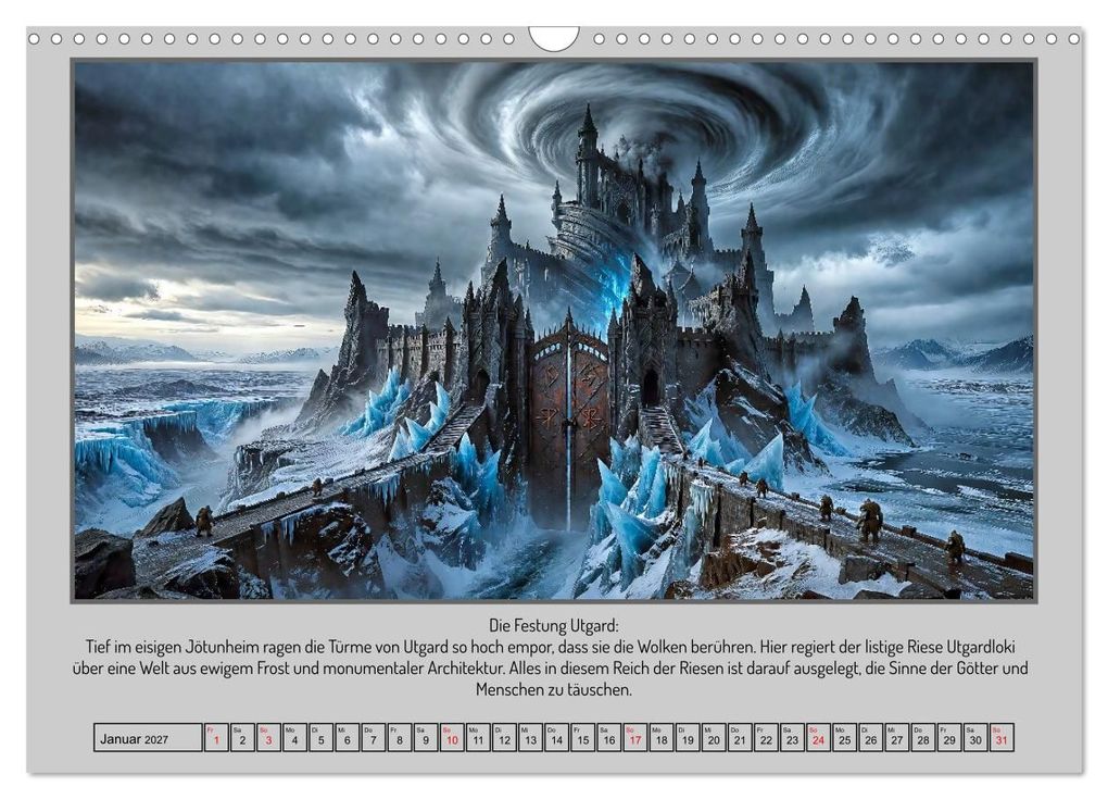 Weitere Ansicht: In Yggdrasils Schatten: Ein Pfad durch die neun Welten (Wandkalender 2027 DIN A3 quer), CALVENDO Monatskalender | Werner Braun, Calvendo