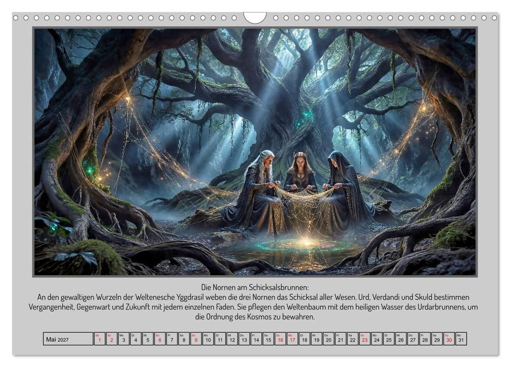 Weitere Ansicht: In Yggdrasils Schatten: Ein Pfad durch die neun Welten (Wandkalender 2027 DIN A3 quer), CALVENDO Monatskalender | Werner Braun, Calvendo