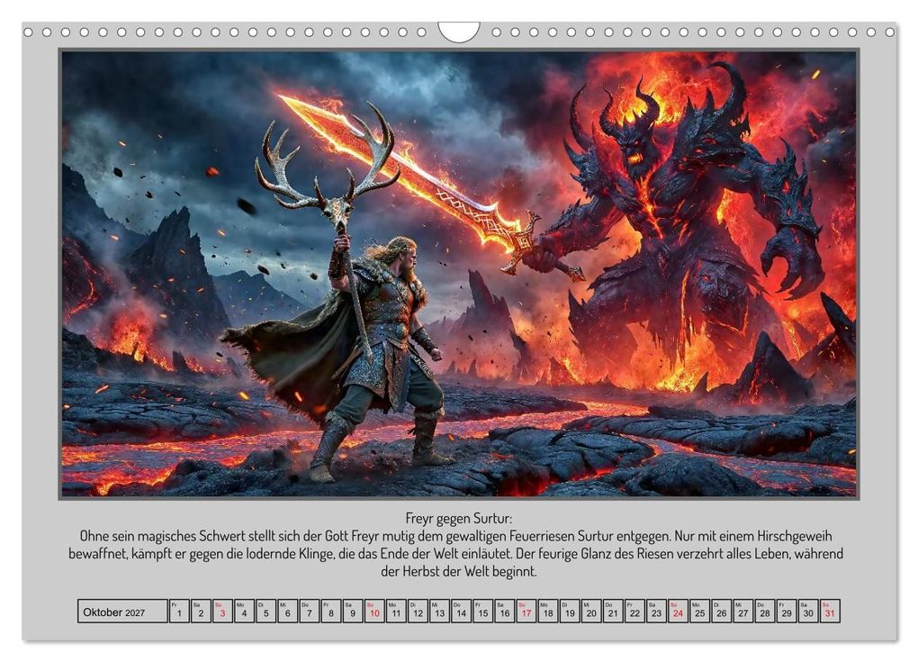Weitere Ansicht: In Yggdrasils Schatten: Ein Pfad durch die neun Welten (Wandkalender 2027 DIN A3 quer), CALVENDO Monatskalender | Werner Braun, Calvendo