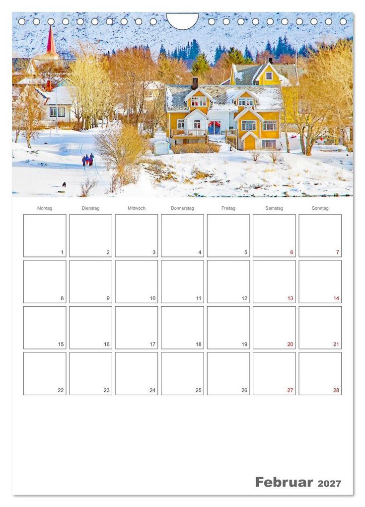 Weitere Ansicht: Die Küste Norwegens - Terminplaner (Wandkalender 2027 DIN A4 hoch), CALVENDO Monatskalender | Nina Schwarze, Calvendo