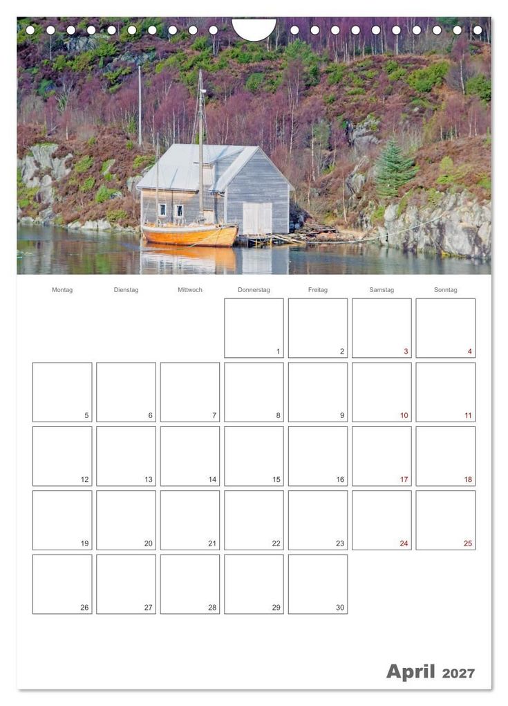 Weitere Ansicht: Die Küste Norwegens - Terminplaner (Wandkalender 2027 DIN A4 hoch), CALVENDO Monatskalender | Nina Schwarze, Calvendo