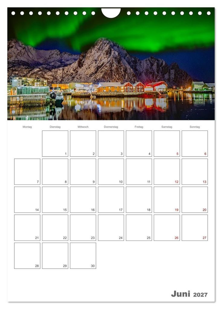 Weitere Ansicht: Die Küste Norwegens - Terminplaner (Wandkalender 2027 DIN A4 hoch), CALVENDO Monatskalender | Nina Schwarze, Calvendo