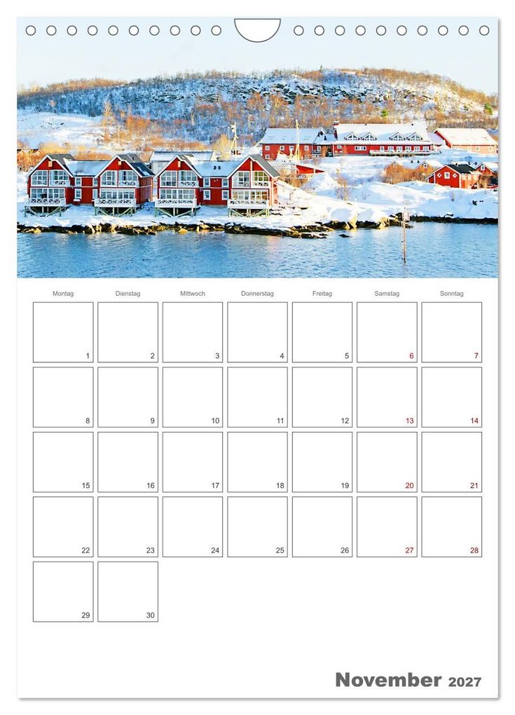Weitere Ansicht: Die Küste Norwegens - Terminplaner (Wandkalender 2027 DIN A4 hoch), CALVENDO Monatskalender | Nina Schwarze, Calvendo