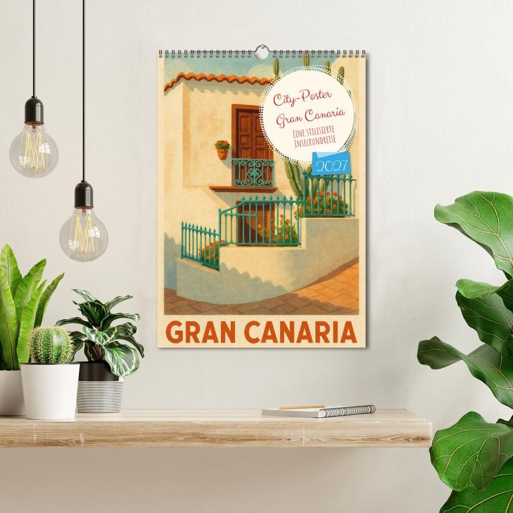 Weitere Ansicht: City Poster Gran Canaria (Wandkalender 2027 DIN A3 hoch), CALVENDO Monatskalender | Sabine Wagner, Calvendo
