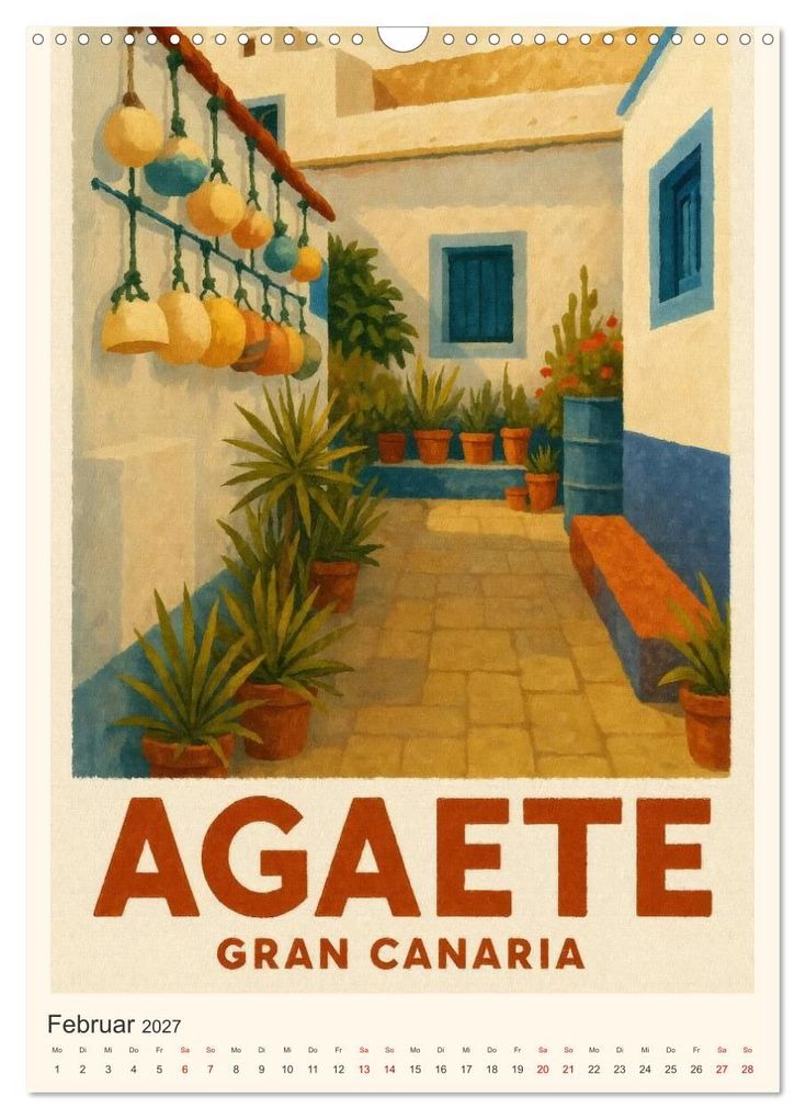 Weitere Ansicht: City Poster Gran Canaria (Wandkalender 2027 DIN A3 hoch), CALVENDO Monatskalender | Sabine Wagner, Calvendo
