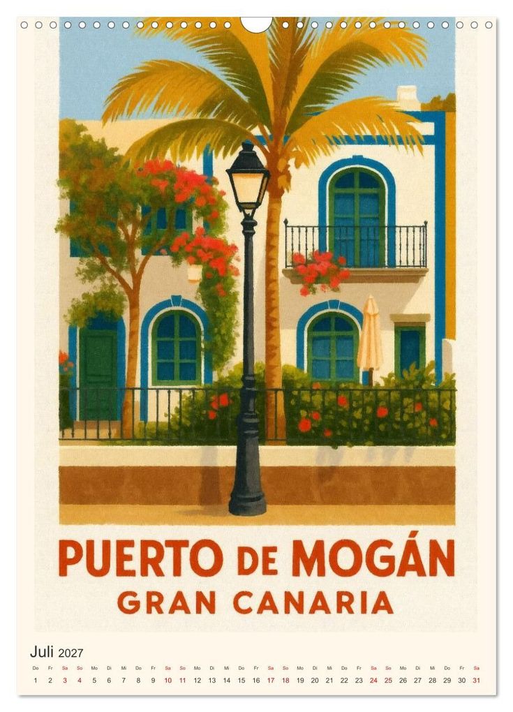 Weitere Ansicht: City Poster Gran Canaria (Wandkalender 2027 DIN A3 hoch), CALVENDO Monatskalender | Sabine Wagner, Calvendo