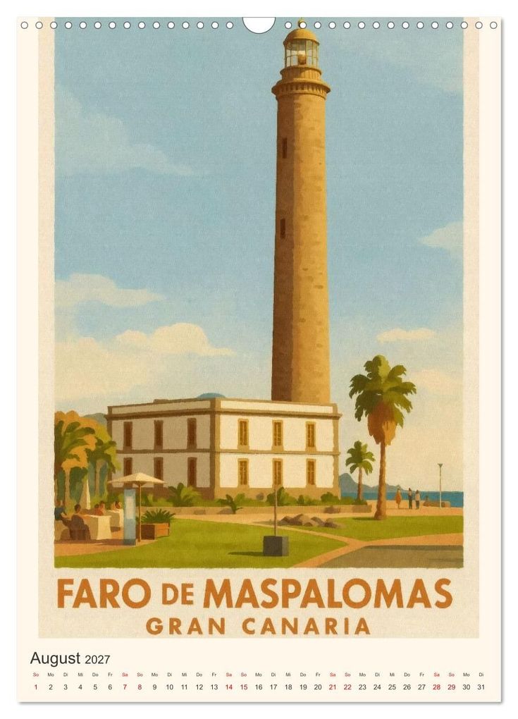 Weitere Ansicht: City Poster Gran Canaria (Wandkalender 2027 DIN A3 hoch), CALVENDO Monatskalender | Sabine Wagner, Calvendo