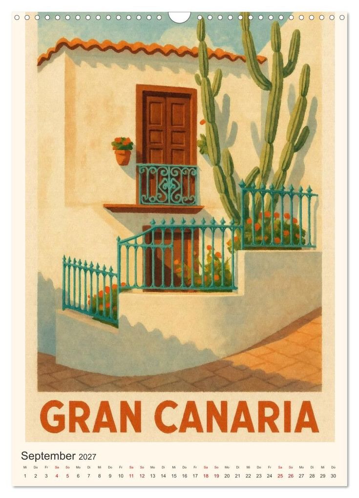 Weitere Ansicht: City Poster Gran Canaria (Wandkalender 2027 DIN A3 hoch), CALVENDO Monatskalender | Sabine Wagner, Calvendo