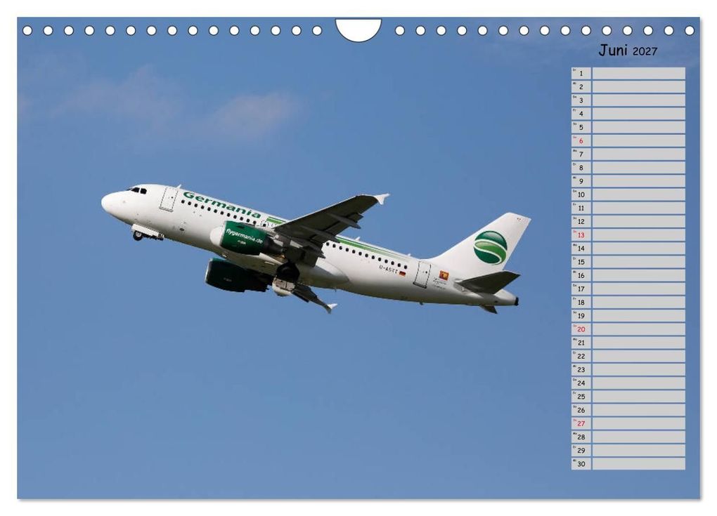 Weitere Ansicht: Flugzeuge - Starts und Landeanflüge Geburtstagsplaner (Wandkalender 2027 DIN A4 quer), CALVENDO Monatskalender | Frank Gayde, Calvendo