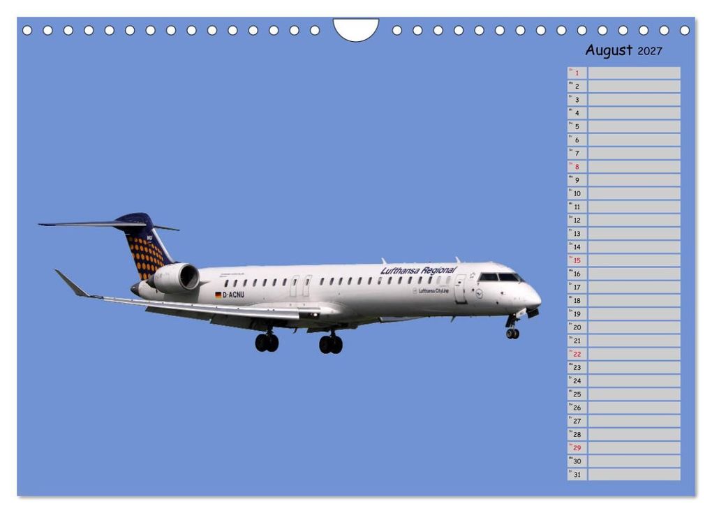 Weitere Ansicht: Flugzeuge - Starts und Landeanflüge Geburtstagsplaner (Wandkalender 2027 DIN A4 quer), CALVENDO Monatskalender | Frank Gayde, Calvendo