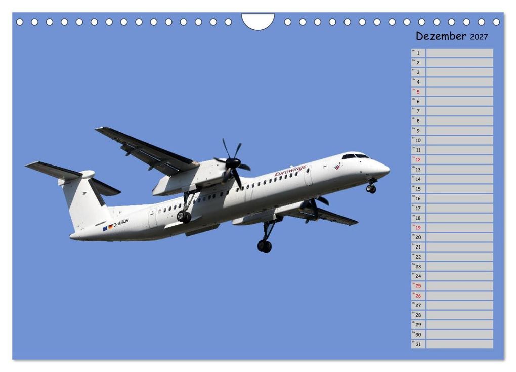 Weitere Ansicht: Flugzeuge - Starts und Landeanflüge Geburtstagsplaner (Wandkalender 2027 DIN A4 quer), CALVENDO Monatskalender | Frank Gayde, Calvendo