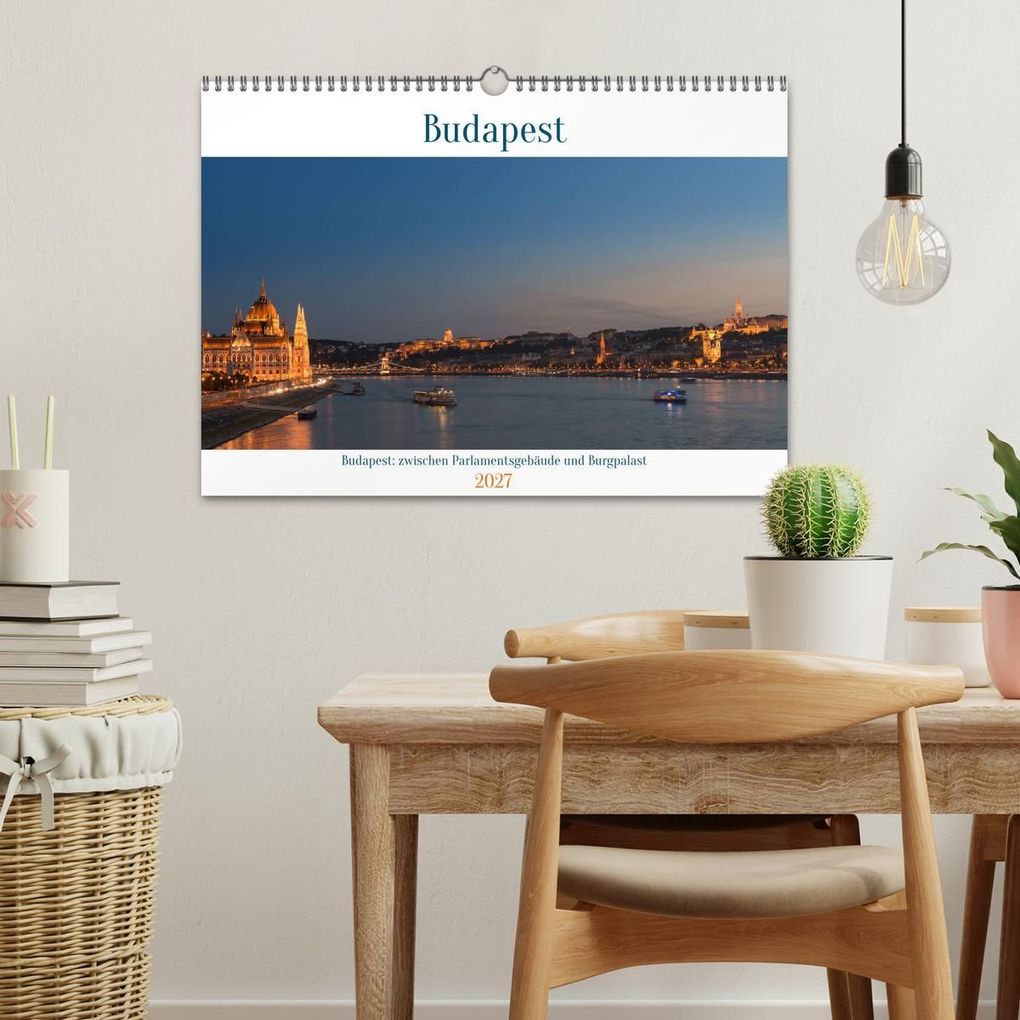 Weitere Ansicht: Budapest: zwischen Parlamentsgebäude und Burgpalast (Wandkalender 2027 DIN A3 quer), CALVENDO Monatskalender | Michael Heber, Calvendo