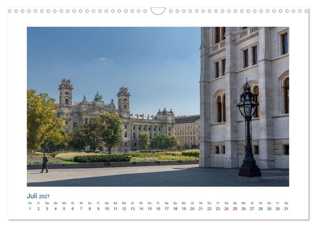 Weitere Ansicht: Budapest: zwischen Parlamentsgebäude und Burgpalast (Wandkalender 2027 DIN A3 quer), CALVENDO Monatskalender | Michael Heber, Calvendo