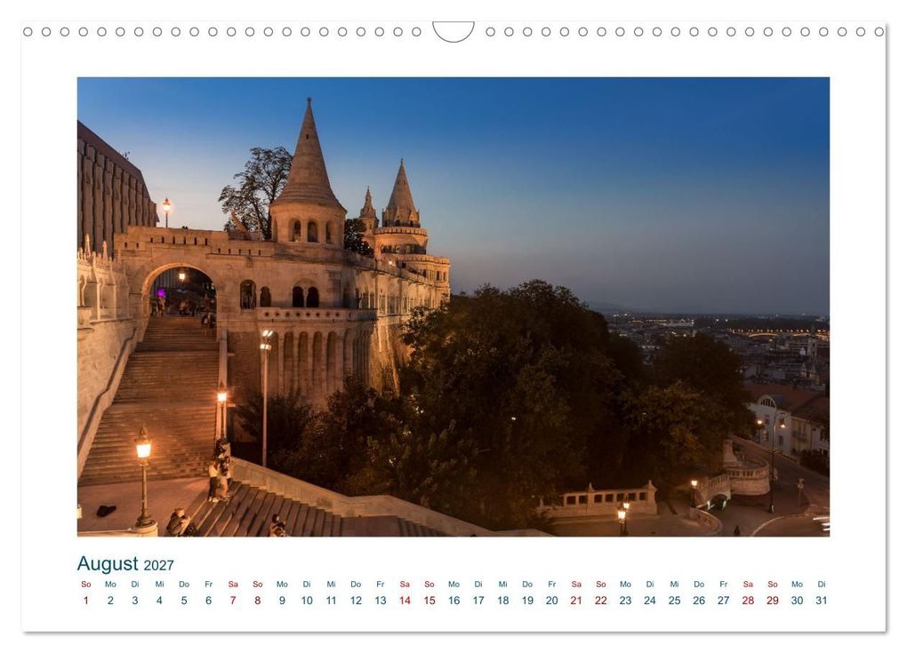 Weitere Ansicht: Budapest: zwischen Parlamentsgebäude und Burgpalast (Wandkalender 2027 DIN A3 quer), CALVENDO Monatskalender | Michael Heber, Calvendo