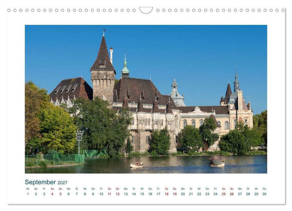 Weitere Ansicht: Budapest: zwischen Parlamentsgebäude und Burgpalast (Wandkalender 2027 DIN A3 quer), CALVENDO Monatskalender | Michael Heber, Calvendo