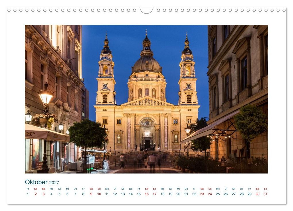 Weitere Ansicht: Budapest: zwischen Parlamentsgebäude und Burgpalast (Wandkalender 2027 DIN A3 quer), CALVENDO Monatskalender | Michael Heber, Calvendo