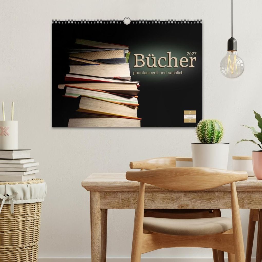 Weitere Ansicht: Bücher phantasievoll und sachlich (Wandkalender 2027 DIN A3 quer), CALVENDO Monatskalender | Christiane Calmbacher, Calvendo