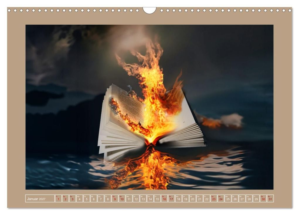 Weitere Ansicht: Bücher phantasievoll und sachlich (Wandkalender 2027 DIN A3 quer), CALVENDO Monatskalender | Christiane Calmbacher, Calvendo