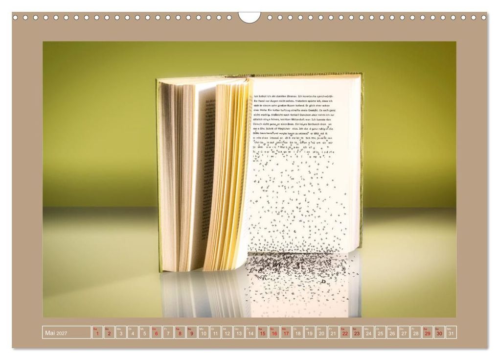 Weitere Ansicht: Bücher phantasievoll und sachlich (Wandkalender 2027 DIN A3 quer), CALVENDO Monatskalender | Christiane Calmbacher, Calvendo