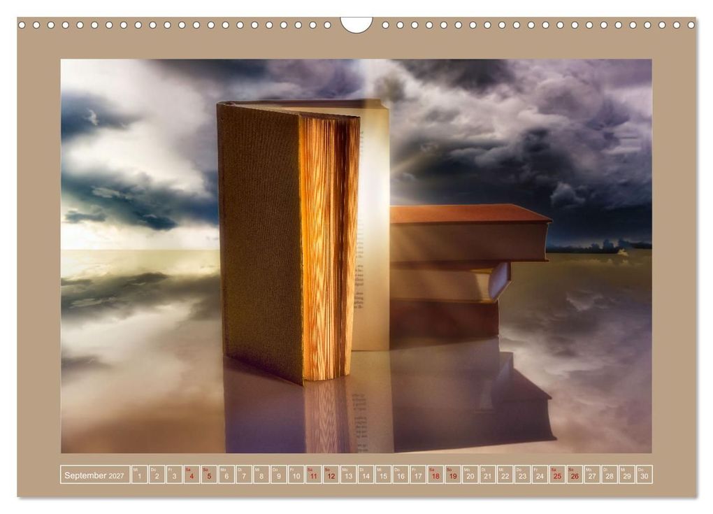 Weitere Ansicht: Bücher phantasievoll und sachlich (Wandkalender 2027 DIN A3 quer), CALVENDO Monatskalender | Christiane Calmbacher, Calvendo