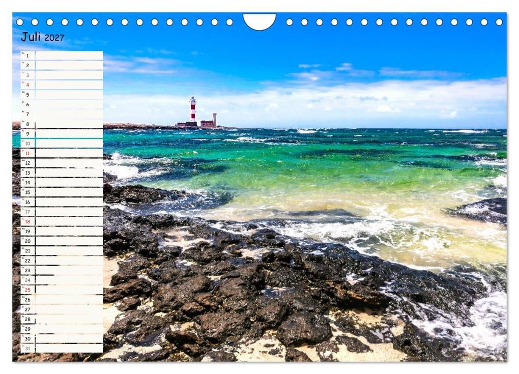 Weitere Ansicht: FUERTEVENTURA Geburtstagskalender mit Planerfunktion (Wandkalender 2027 DIN A4 quer), CALVENDO Monatskalender | Andrea Dreegmeyer, Calvendo