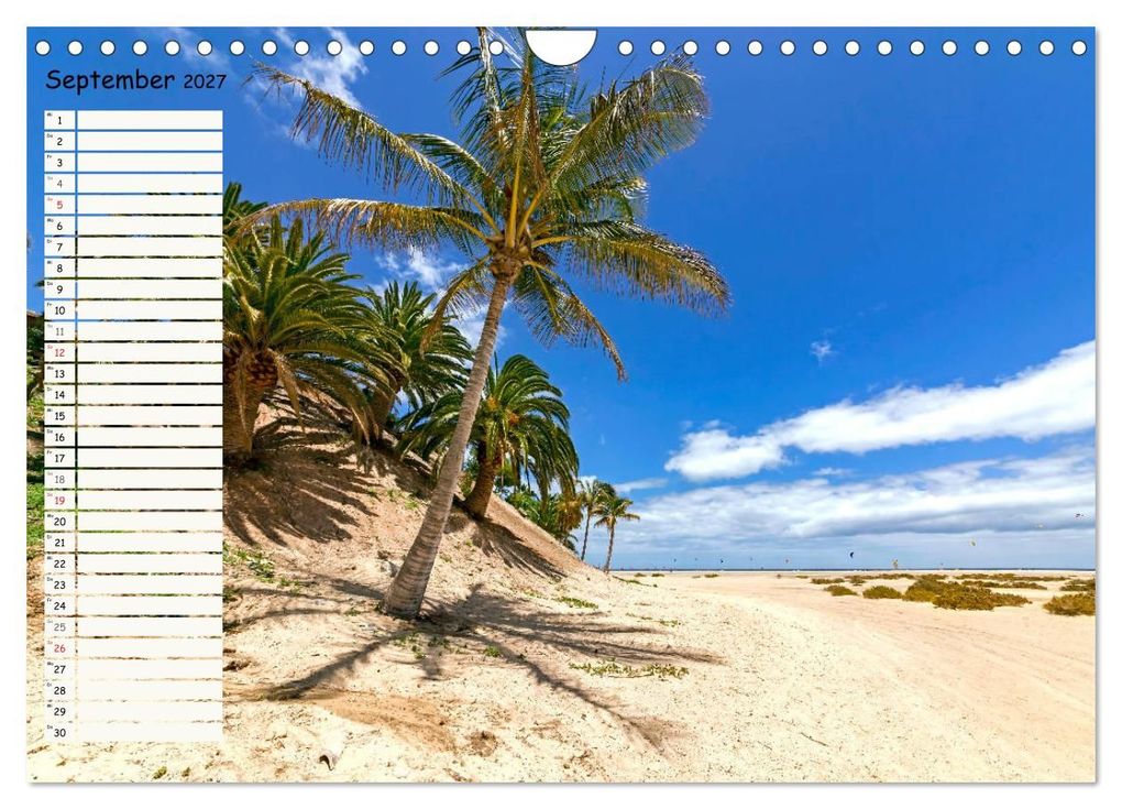 Weitere Ansicht: FUERTEVENTURA Geburtstagskalender mit Planerfunktion (Wandkalender 2027 DIN A4 quer), CALVENDO Monatskalender | Andrea Dreegmeyer, Calvendo