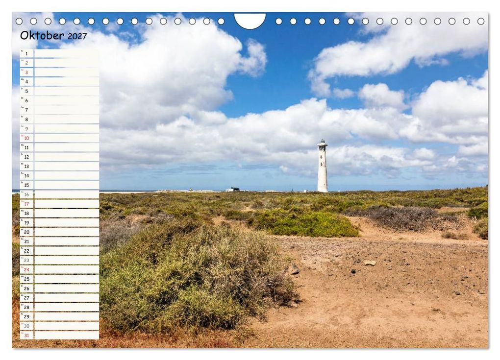 Weitere Ansicht: FUERTEVENTURA Geburtstagskalender mit Planerfunktion (Wandkalender 2027 DIN A4 quer), CALVENDO Monatskalender | Andrea Dreegmeyer, Calvendo
