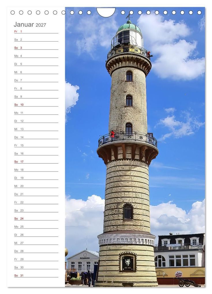 Weitere Ansicht: Leuchtender Geburtstagskalender - Leuchttürme an Ost-und Nordsee (Wandkalender 2027 DIN A4 hoch), CALVENDO Monatskalender | Michaela Schimmack, Calvendo