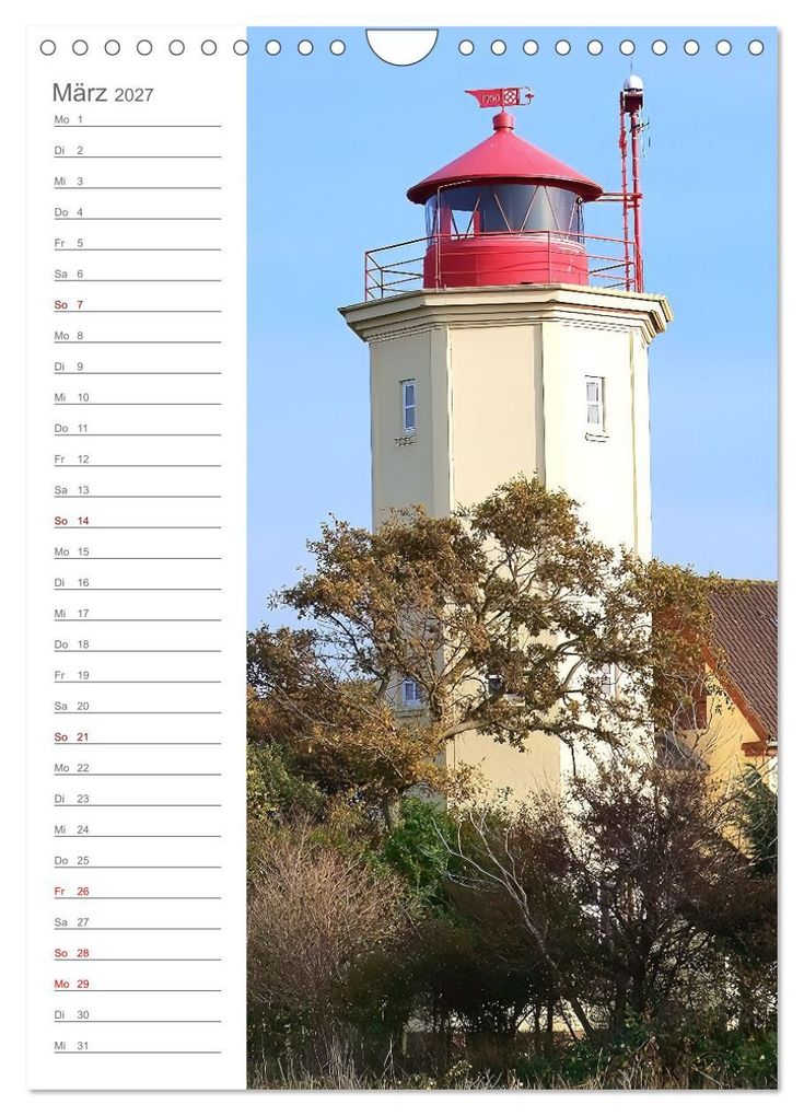 Weitere Ansicht: Leuchtender Geburtstagskalender - Leuchttürme an Ost-und Nordsee (Wandkalender 2027 DIN A4 hoch), CALVENDO Monatskalender | Michaela Schimmack, Calvendo