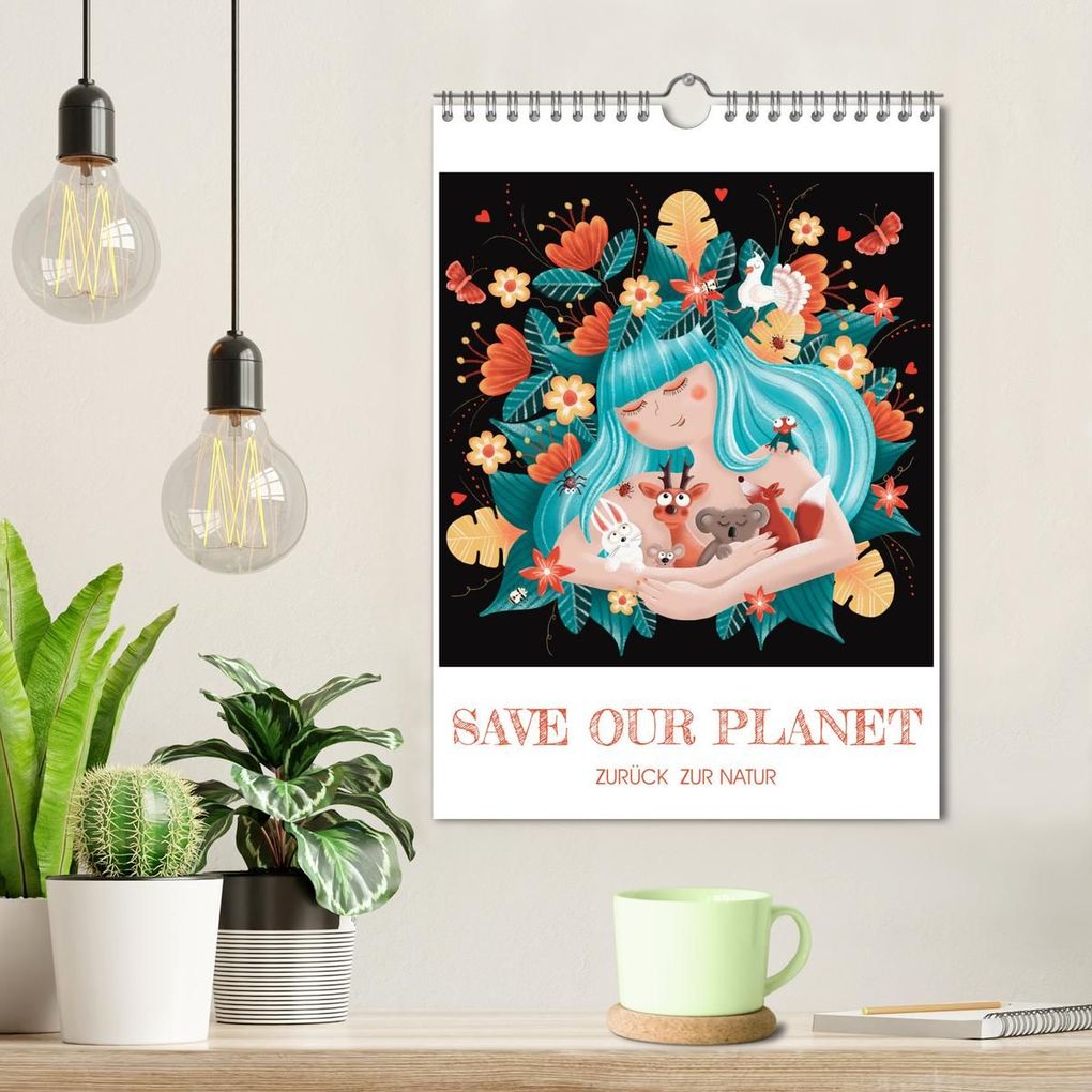 Weitere Ansicht: SAVE OUR PLANET - Zurück zur Natur (Wandkalender 2027 DIN A4 hoch), CALVENDO Monatskalender | Danja Krampikowski, Calvendo