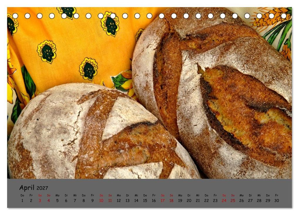Weitere Ansicht: Mein Brotkalender (Tischkalender 2027 DIN A5 quer), CALVENDO Monatskalender | (c)2022 by insideportugal, (C) By Insideportugal, Calvendo