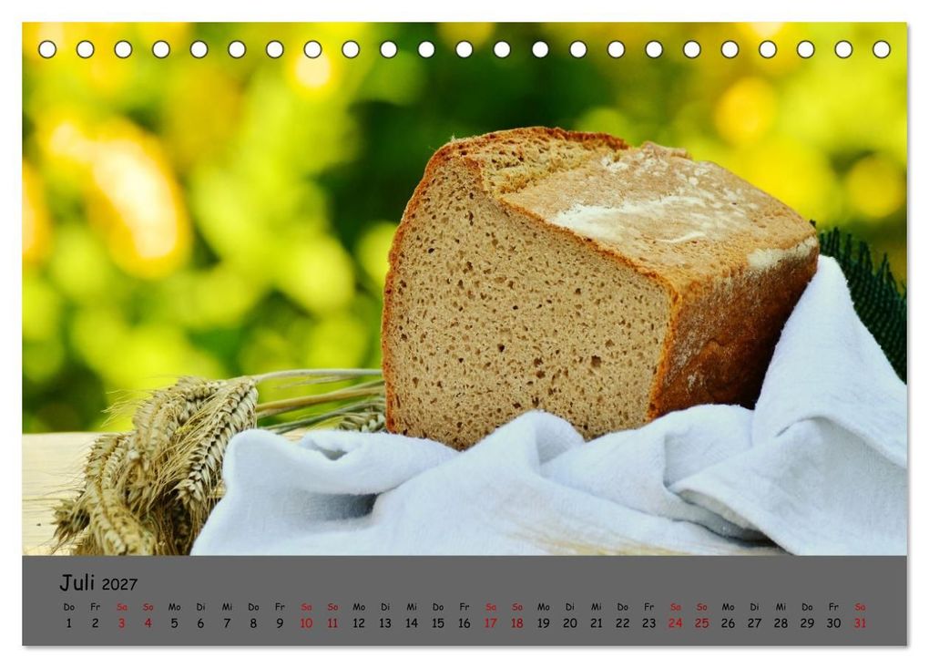 Weitere Ansicht: Mein Brotkalender (Tischkalender 2027 DIN A5 quer), CALVENDO Monatskalender | (c)2022 by insideportugal, (C) By Insideportugal, Calvendo